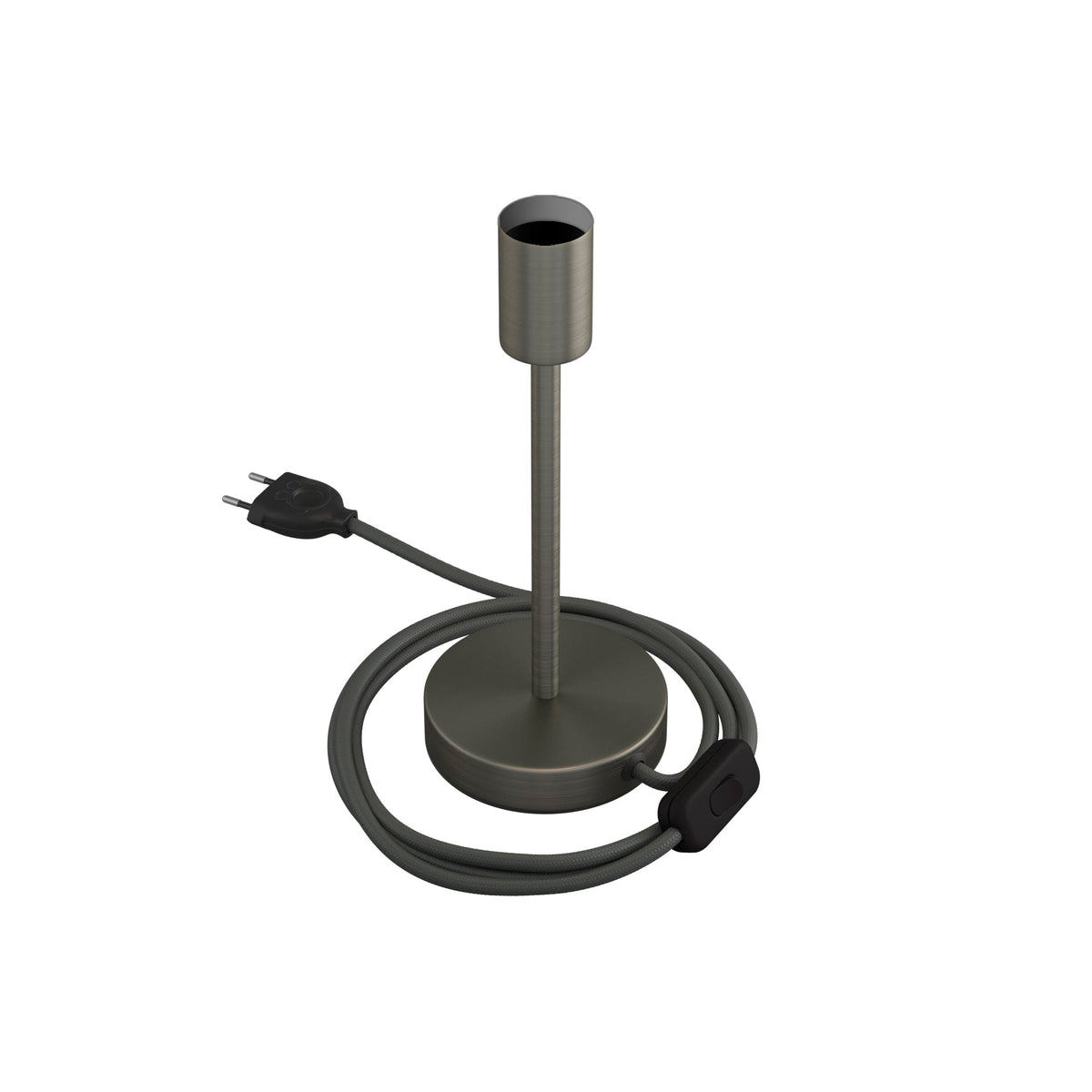 Tischlampe Alzaluce aus Metall – Mattes Titan – Ansicht 9