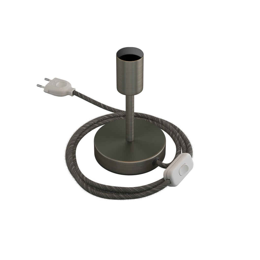 Tischlampe Alzaluce aus Metall – Mattes Titan – Ansicht 5