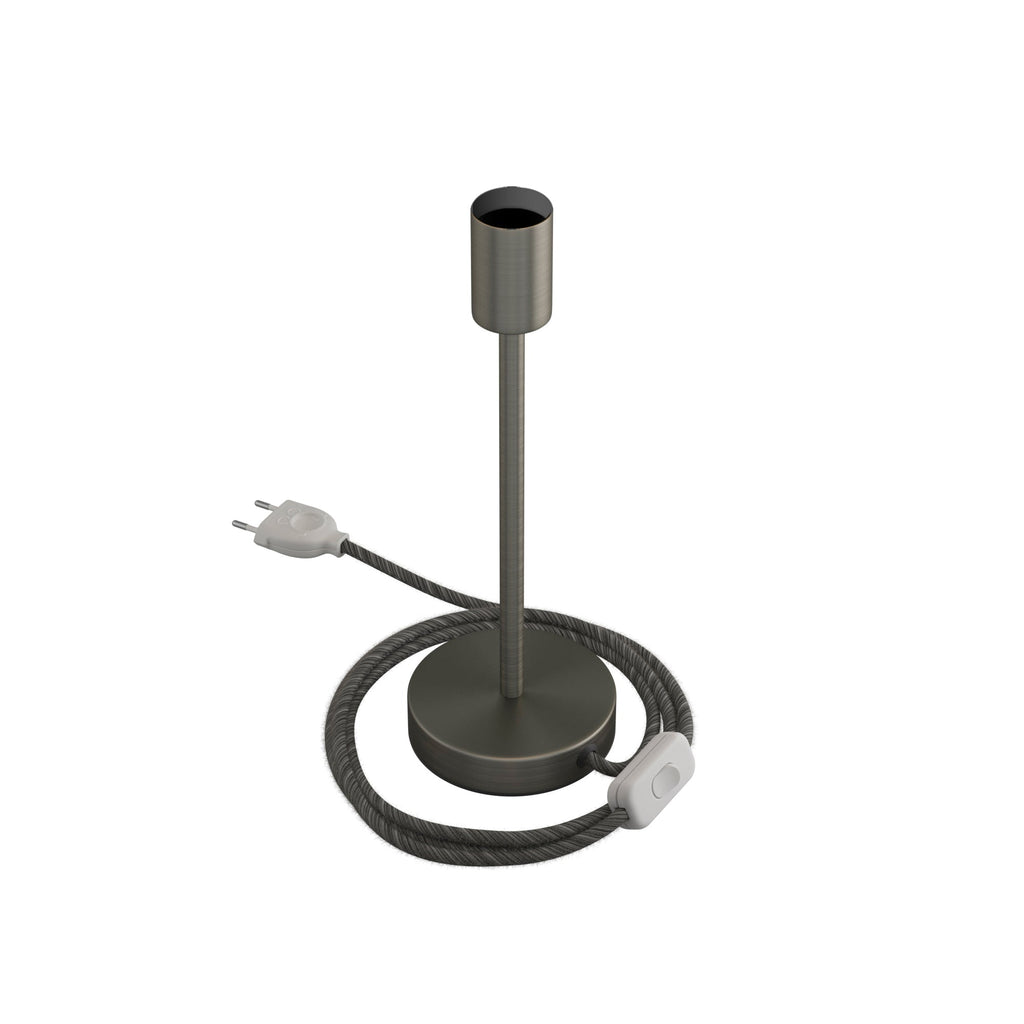 Tischlampe Alzaluce aus Metall – Mattes Titan – Ansicht 10