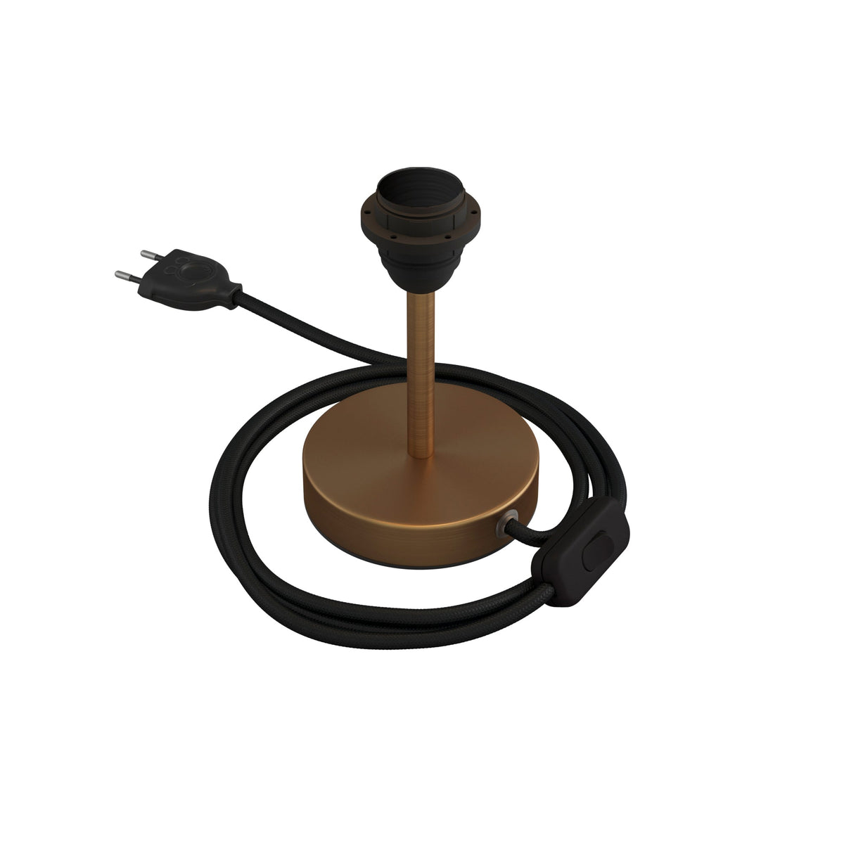 Lampenerhöhung für Lampenschirm – Tischlampe aus Metall – Matt-Bronze – Ansicht 5