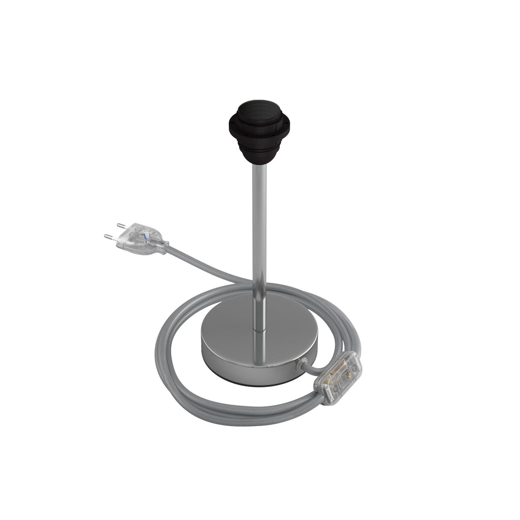 Lampenheber für Lampenschirm – Tischlampe aus Metall – Chrom – Ansicht 7