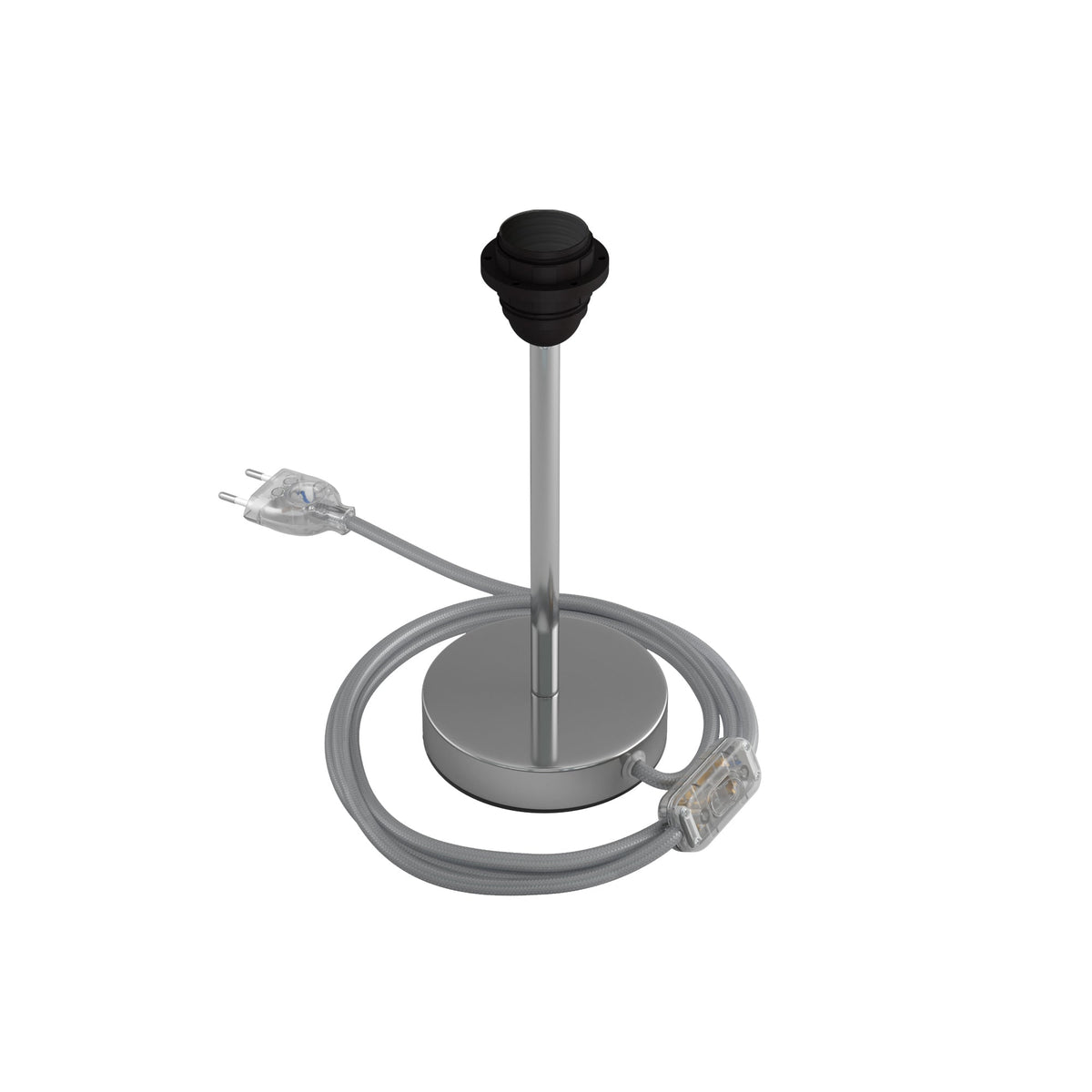 Lampenheber für Lampenschirm – Tischlampe aus Metall – Chrom – Ansicht 7