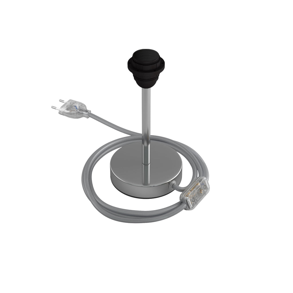 Lampenheber für Lampenschirm – Tischlampe aus Metall – Chrom – Ansicht 6