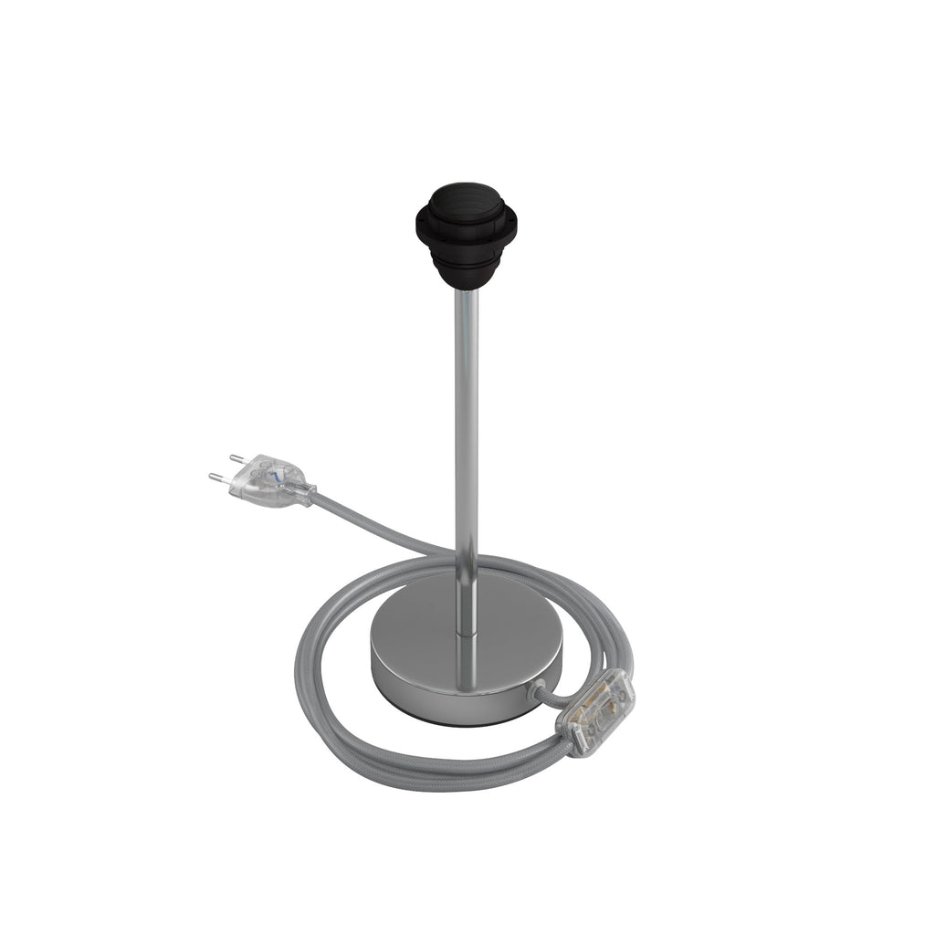 Lampenheber für Lampenschirm – Tischlampe aus Metall – Chrom – Ansicht 8