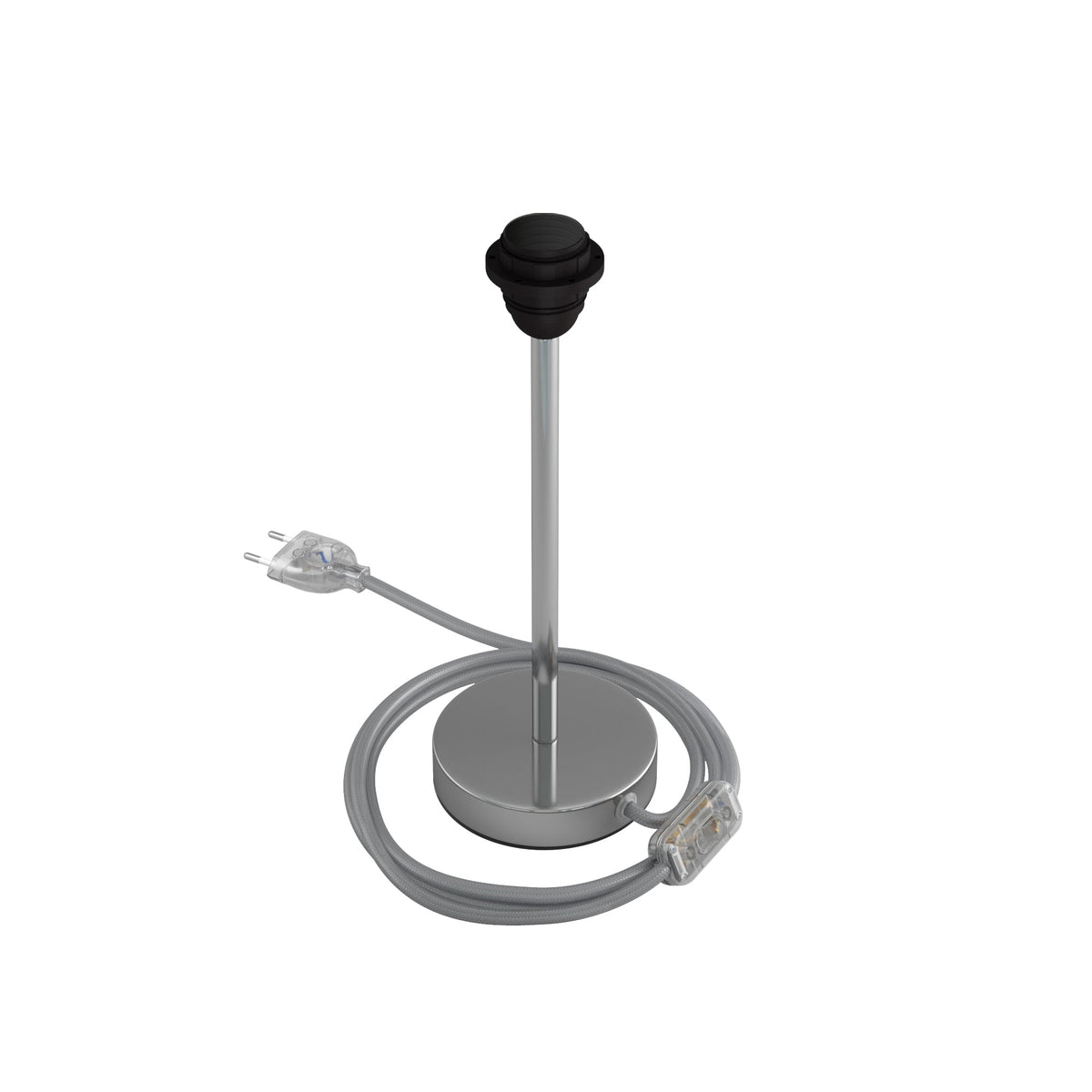 Lampenheber für Lampenschirm – Tischlampe aus Metall – Chrom – Ansicht 8