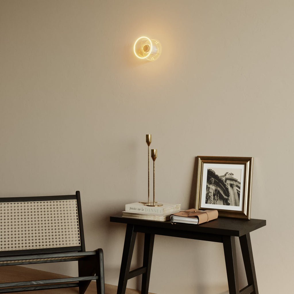 Wandleuchte mit Ghost Mini-Glühlampe transparent – Weiß – Ansicht 2