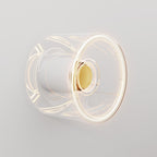 Wandleuchte mit Ghost Mini-Glühlampe transparent – Weiß