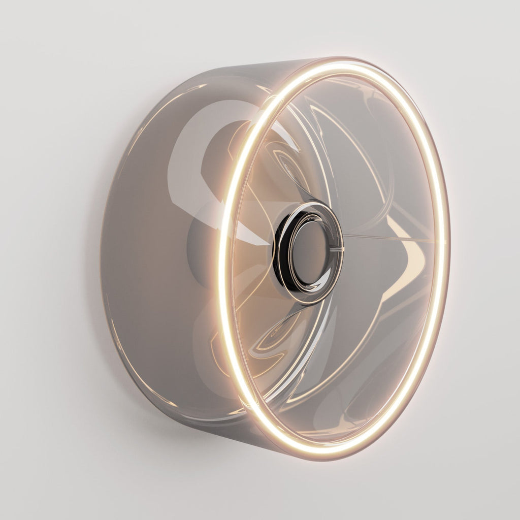 Wandleuchte mit Glühlampe Ghost smoky – Weiß