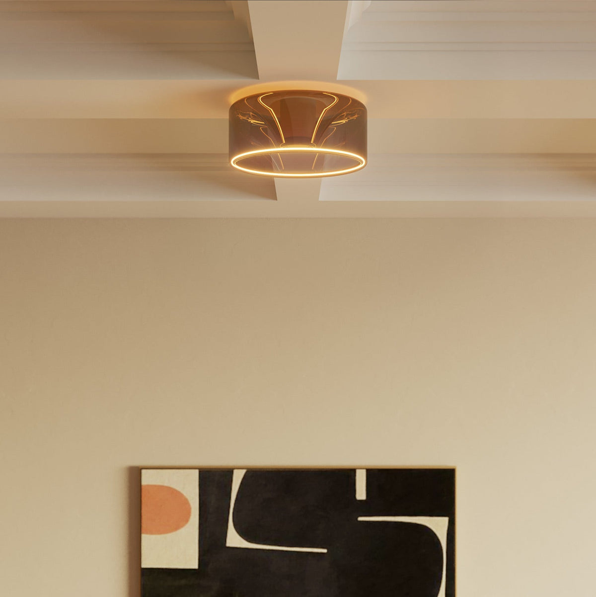 Wandleuchte mit Glühlampe Ghost smoky – Weiß – Ansicht 3