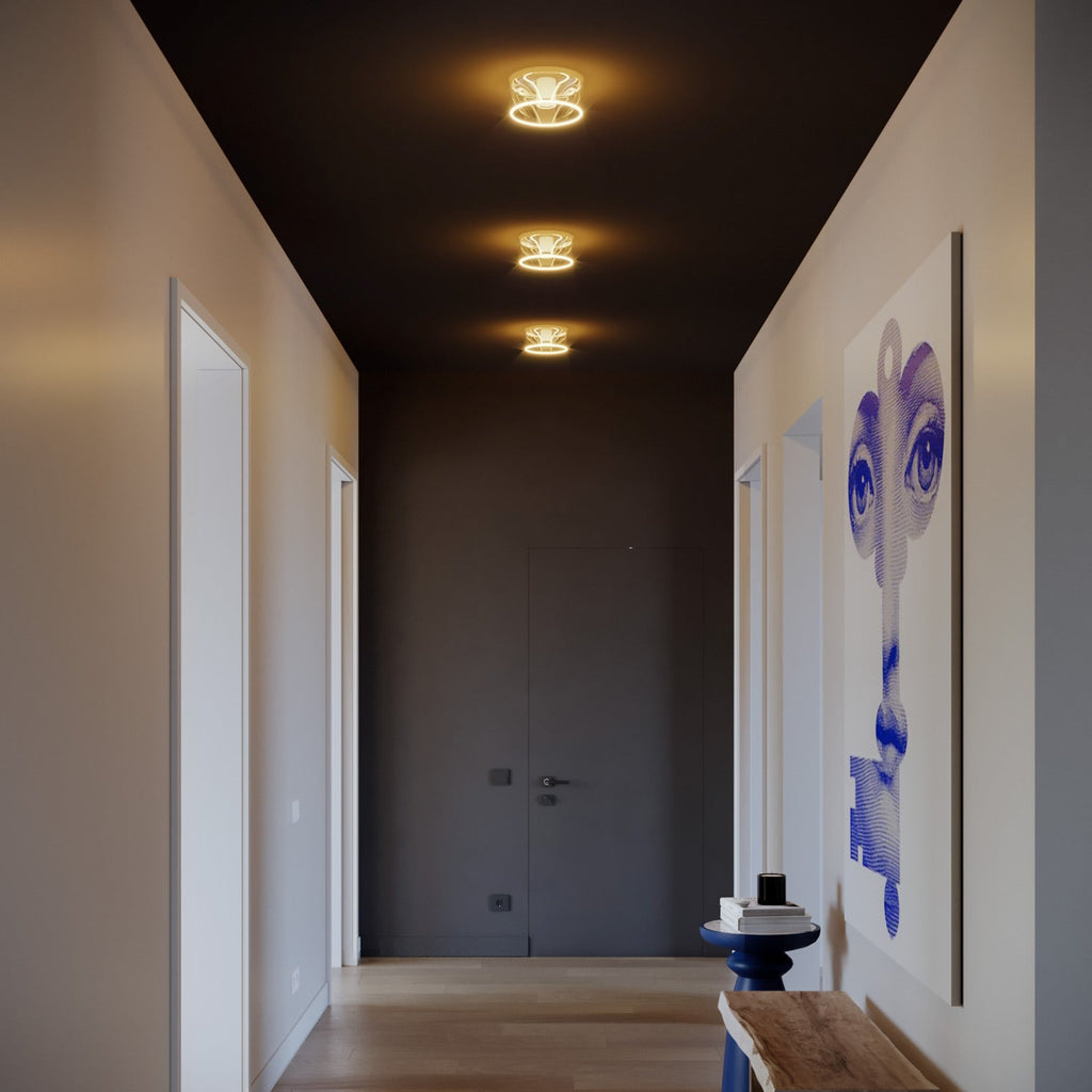 Wandleuchte mit Ghost Klarlampe – Weiß – Ansicht 4
