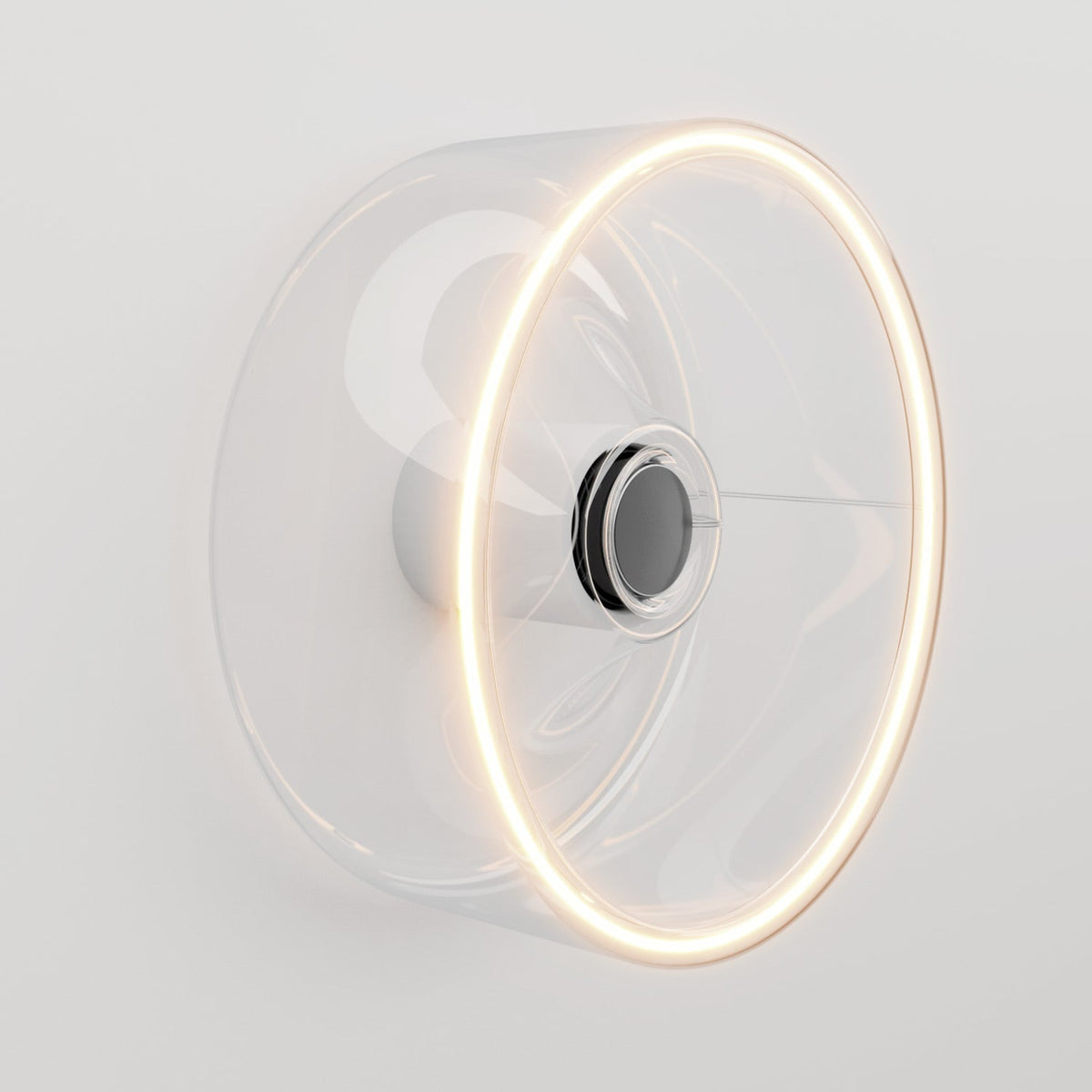 Wandleuchte mit Ghost Klarlampe – Weiß