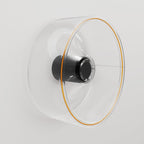Wandleuchte mit Ghost-Glühbirne transparent - Schwarz – Ansicht 5
