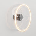 Wandleuchte mit Ghost-Glühbirne transparent - Schwarz