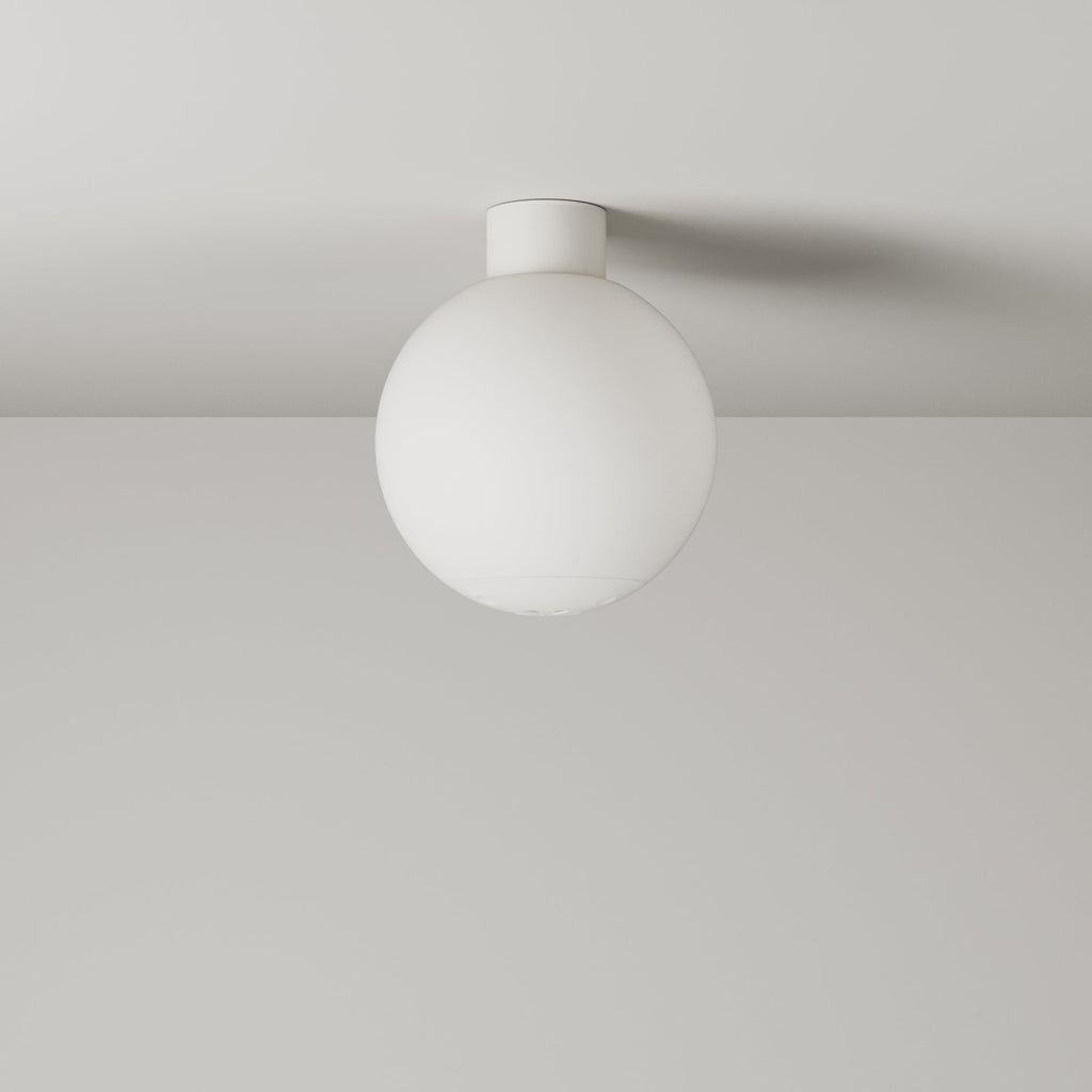 Außenwandleuchte IP44 Weiß und kugelförmiger, bruchsicherer Unbreak-a-Ball-Lampenschirm - IO – Ansicht 6