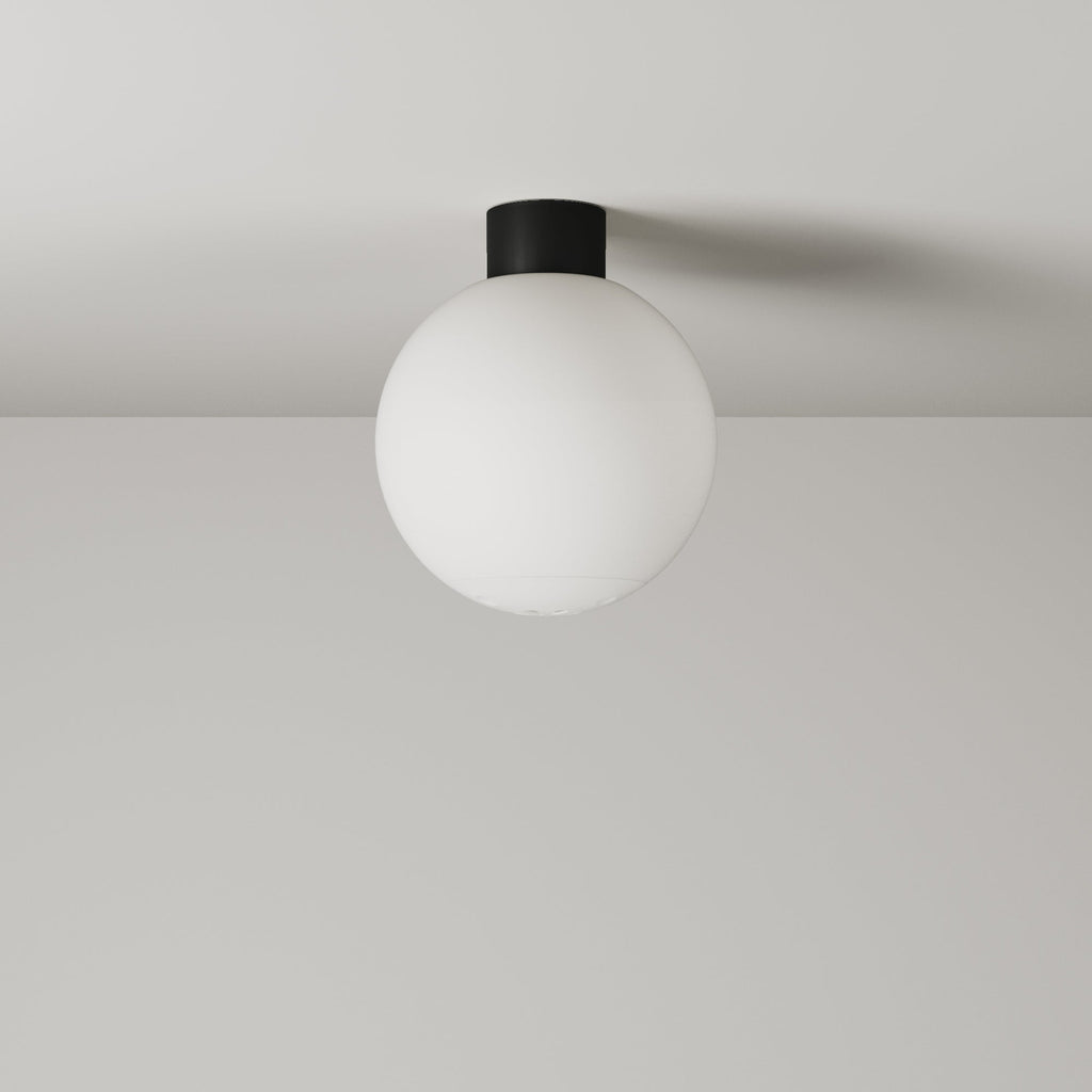 Außenwandleuchte IP44 Schwarz und kugelförmiger, bruchsicherer Unbreak-a-Ball-Lampenschirm - IO – Ansicht 6