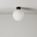 Außenwandleuchte IP44 Schwarz und kugelförmiger, bruchsicherer Unbreak-a-Ball-Lampenschirm - IO – Ansicht 6
