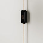 Wandleuchte aus Holz mit Zweipolstecker – Wengé-Effekt – Ansicht 3