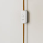 Wandleuchte aus Metall mit 2-poligem Stecker – Weiß – Ansicht 3