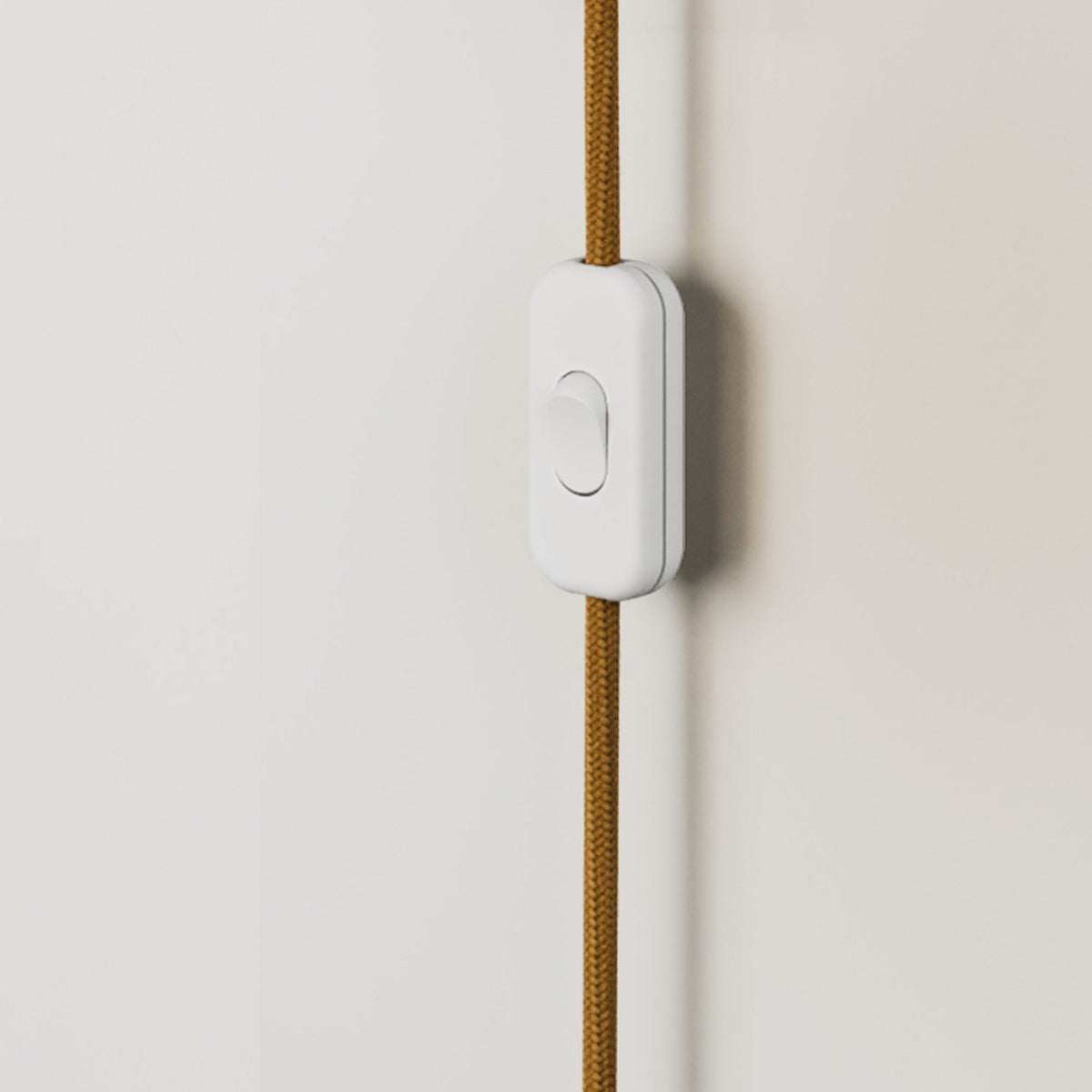 Wandleuchte aus Metall mit 2-poligem Stecker – Weiß – Ansicht 3