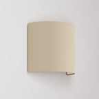 Ventola Wandleuchte mit Stoffschirm Arenal taupe - Made in Italy