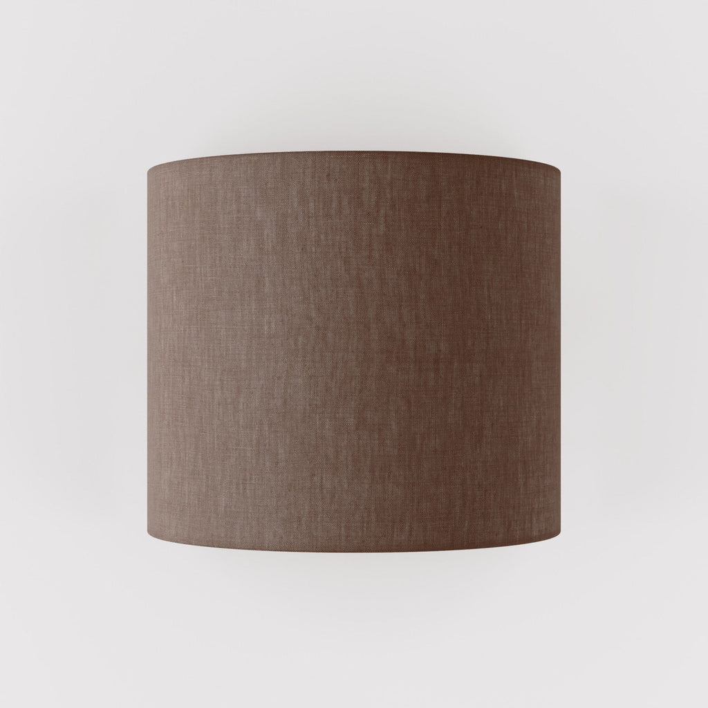 Wandleuchte Ventola mit Stoffschirm Camelot Braun – Made in Italy – Ansicht 3