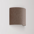 Wandleuchte Ventola mit Stoffschirm Camelot Braun – Made in Italy