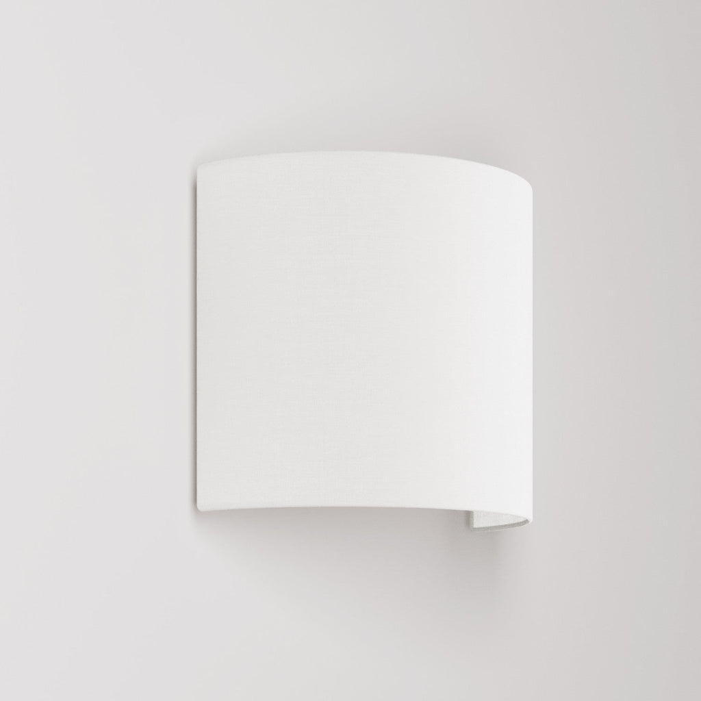 Wandleuchte Ventola mit Lampenschirm aus Rohleinen – Made in Italy