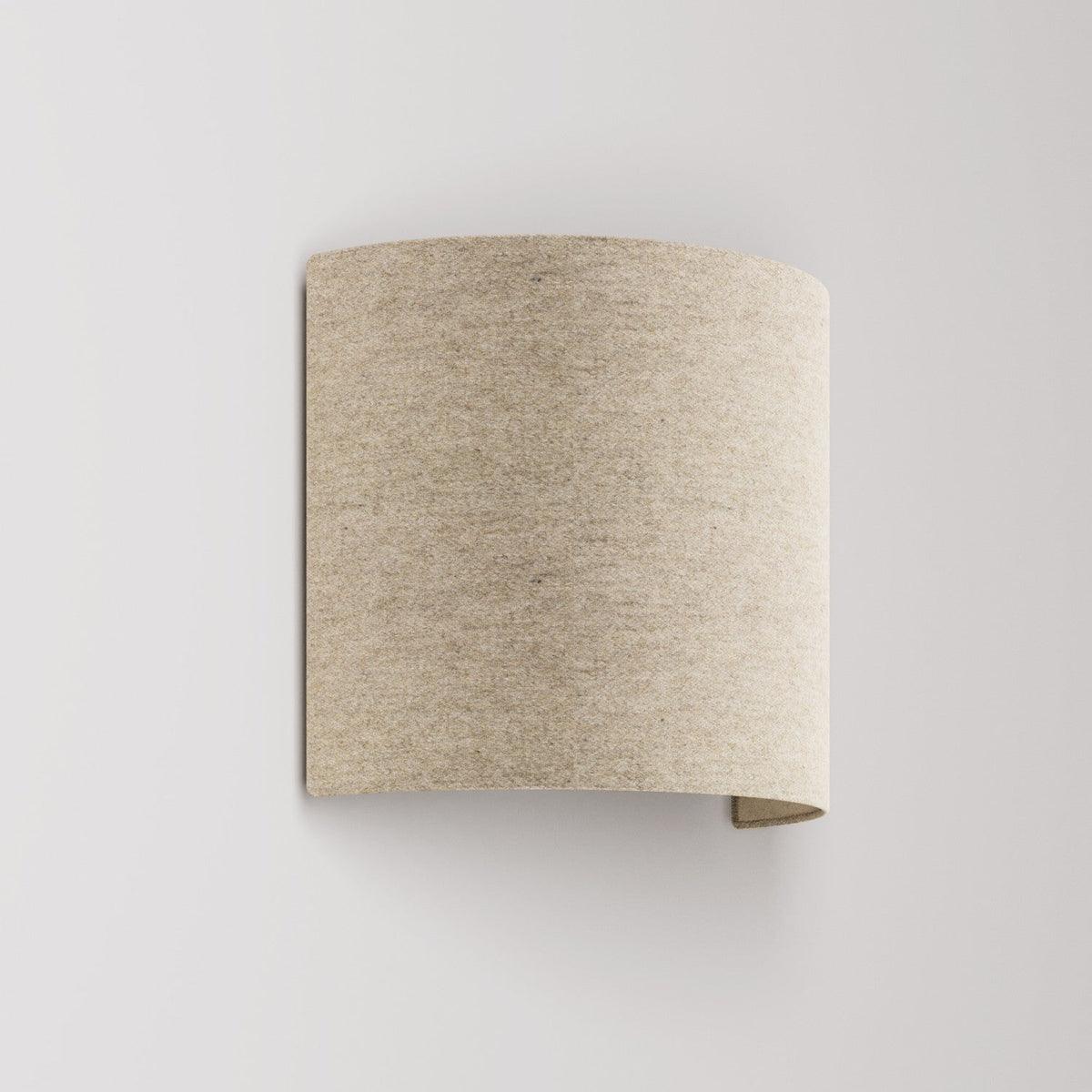 Wandleuchte Ventola mit Stoffschirm – Made in Italy – Beige Wolle