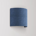 Wandleuchte Ventola mit Stoffschirm – Made in Italy – Wolle Blau