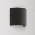 Wandleuchte Ventola mit Stoffschirm – Made in Italy – Dunkelgraue Wolle