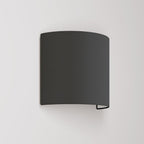Wandleuchte Ventola mit Lampenschirm aus Stoff – Made in Italy – Stoff Antrazit