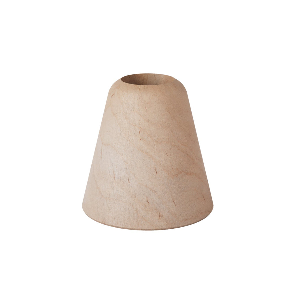 Lampensockel aus Holz - Kegel