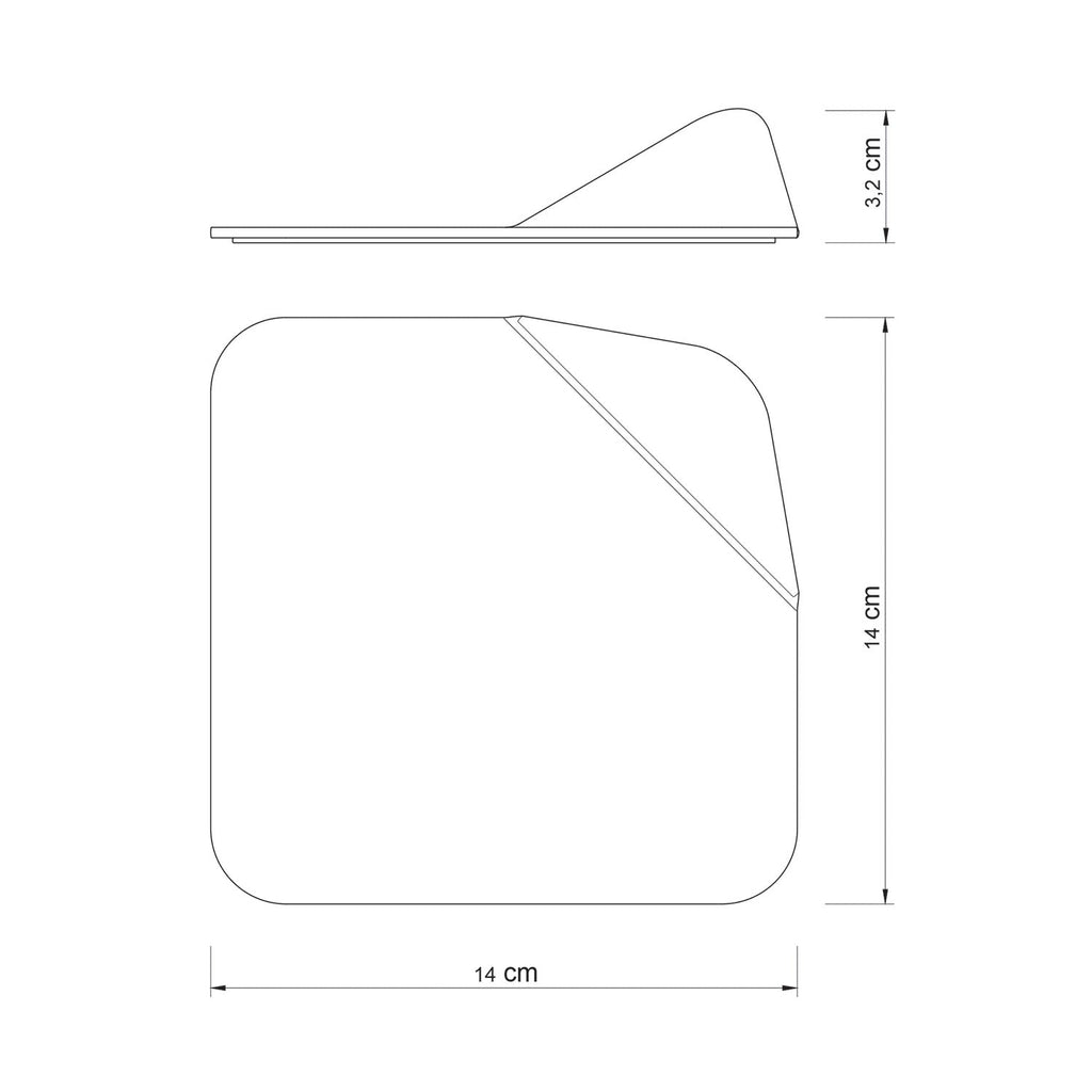 Metallbasis für ebenen Untergrund für Magnetico-Lampe! - Schwarz – Ansicht 2