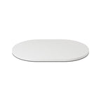 Ovale Metallbasis für MAG-Y Tischlampe – Mattweiß