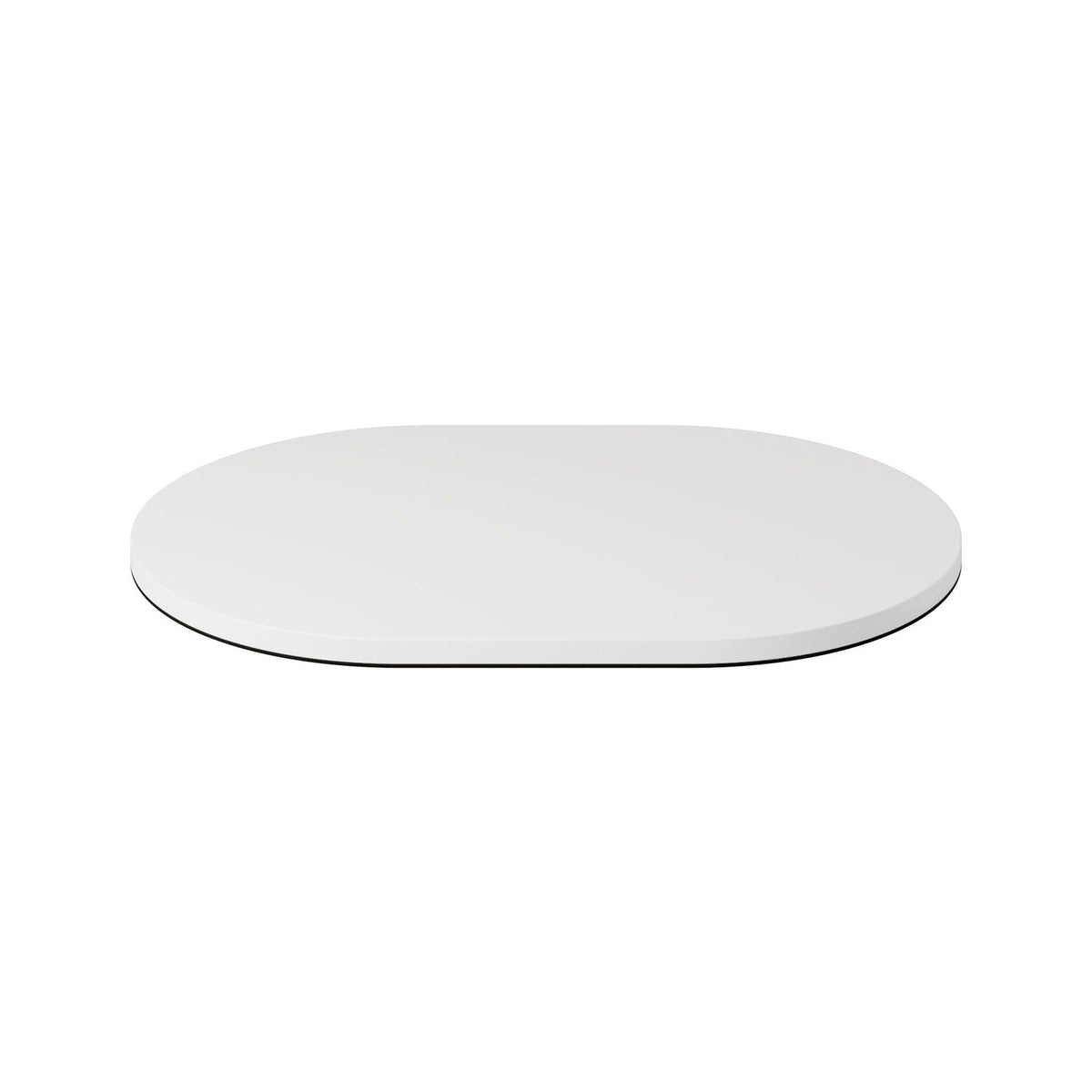 Ovale Metallbasis für MAG-Y Tischlampe – Mattweiß