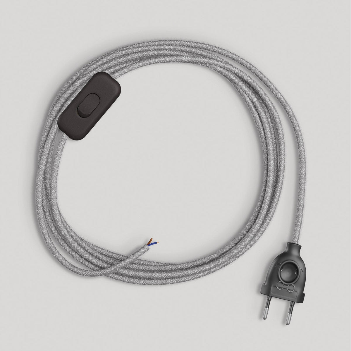 Verdrahtung für Lampe mit grauem Leinenkabel 1,80 m – Ansicht 4