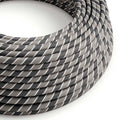 Textilkabel Grau Regimental Vertigo – ERM44 rund 2x0,75 / 3x0,75