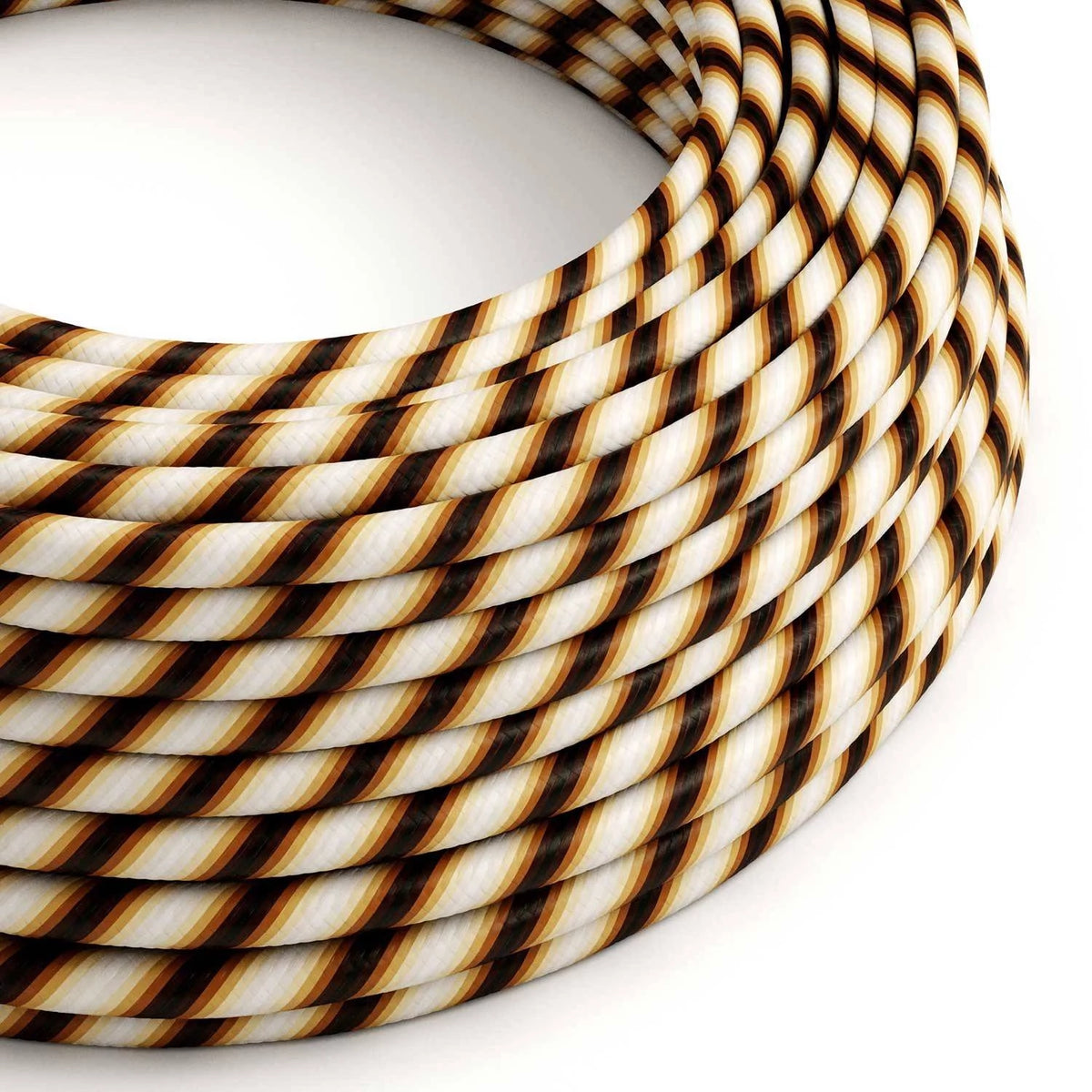 Textilkabel Braun Regimental Vertigo – ERM61 rund 2x0,75 / 3x0,75