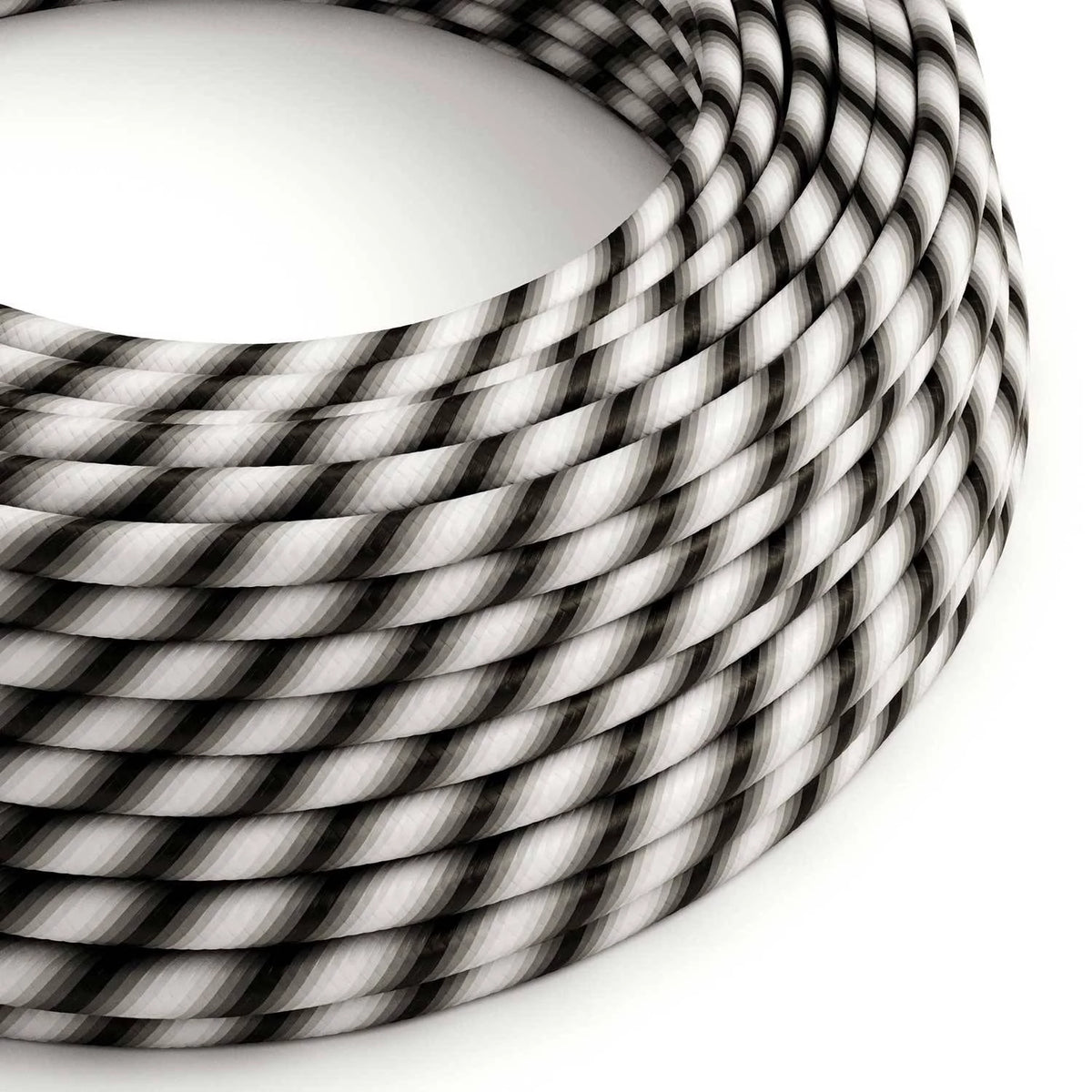 Textilkabel Optikgrau Regimental Vertigo – ERM63 rund 2x0,75 / 3x0,75