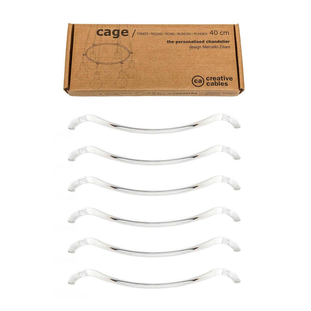 Cage Cerchio – Struktur für Kronleuchter – Transparent – Ansicht 2