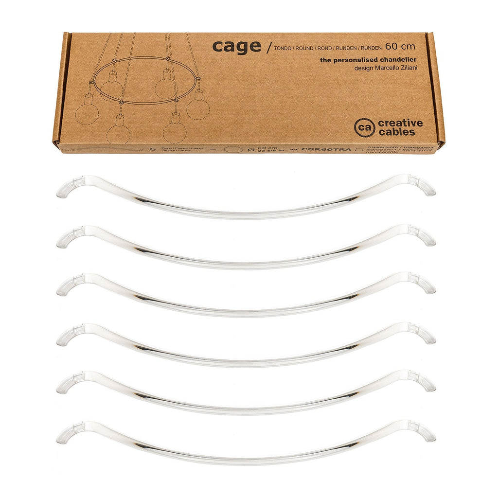 Cage Cerchio – Struktur für Kronleuchter – Transparent – Ansicht 7
