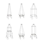 Cage Quadrato – Gestell für Kronleuchter – Transparent – Ansicht 5