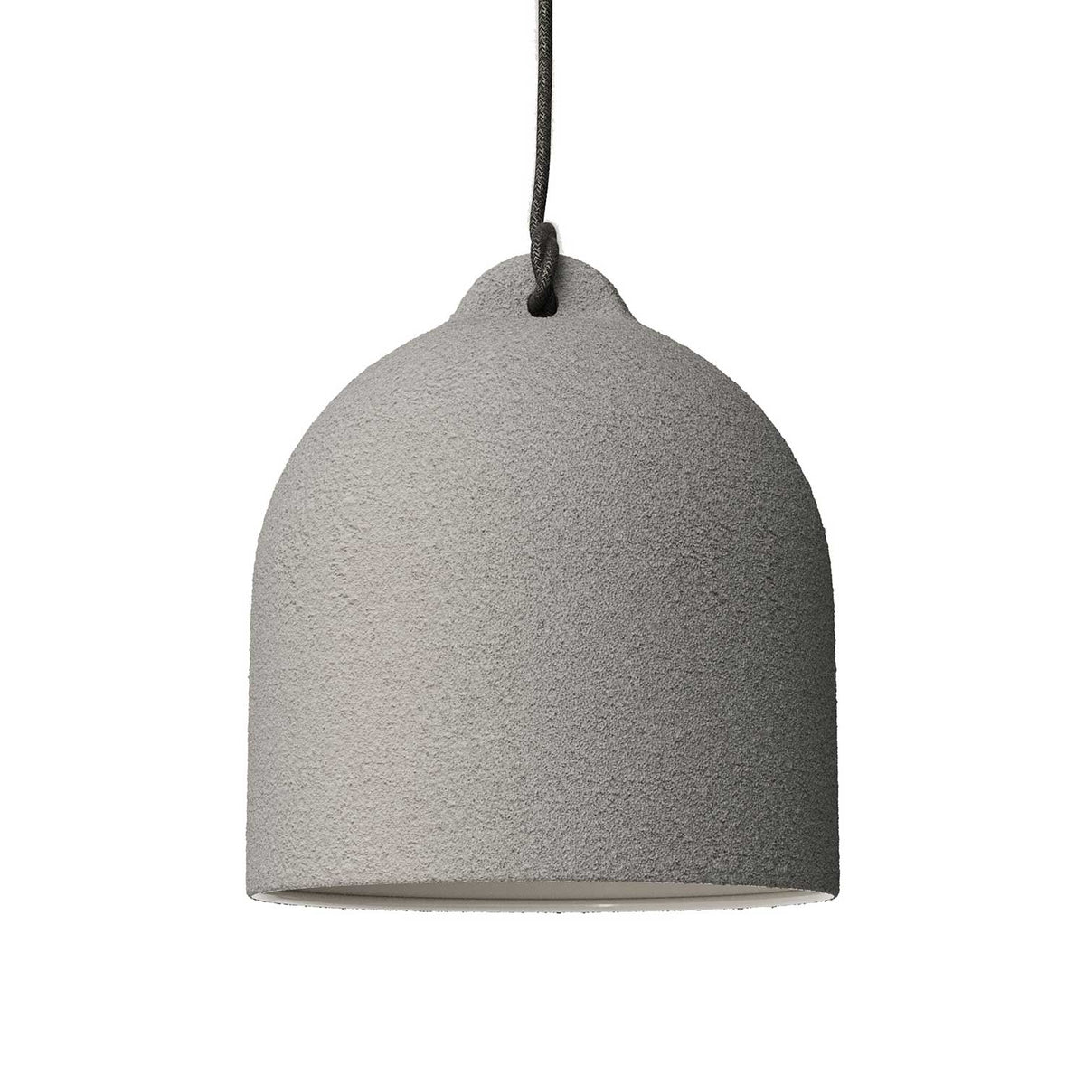 Campana, mittlerer Keramiklampenschirm für Pendelleuchten – Made in Italy – Betonoptik
