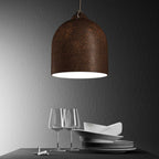 Campana, Lampenschirm M aus Keramik für Pendelleuchte - Made in Italy - Corten-Effekt – Ansicht 3