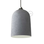 Campana, XL-Lampenschirm aus Keramik für Pendelleuchten - Made in Italy - Betonoptik