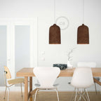 Campana, XL-Keramikschirm für Pendelleuchten – Made in Italy – Corten-Look – Ansicht 3