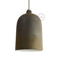 Campana, XL-Keramikschirm für Pendelleuchten – Made in Italy – Corten-Look