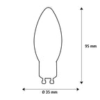 SEGULA LED Kerze GU10 klar – GU10, 3 W, 2.200 K, dimmbar – Bild 3