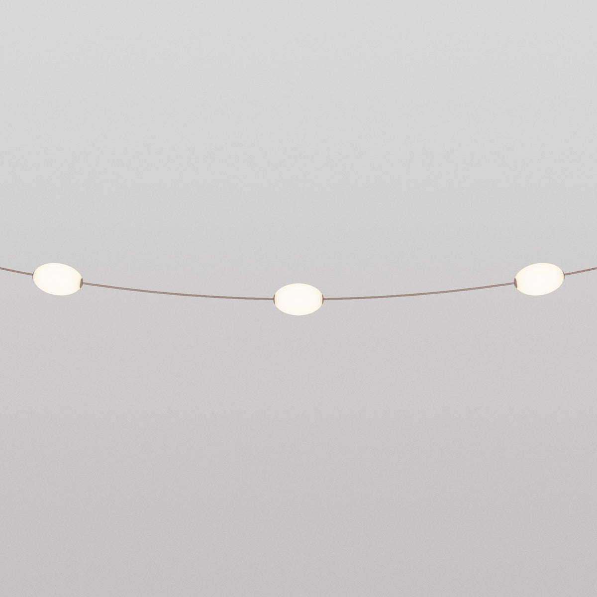 Lichterkette 3 Lichtpunkte für den Außenbereich IP67 Desert Brown - Marina3