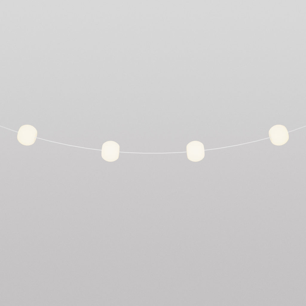 Lichterkette mit 4 Lichtpunkten für den Außenbereich IP67 Weiß Sand - Marina4 Cherry